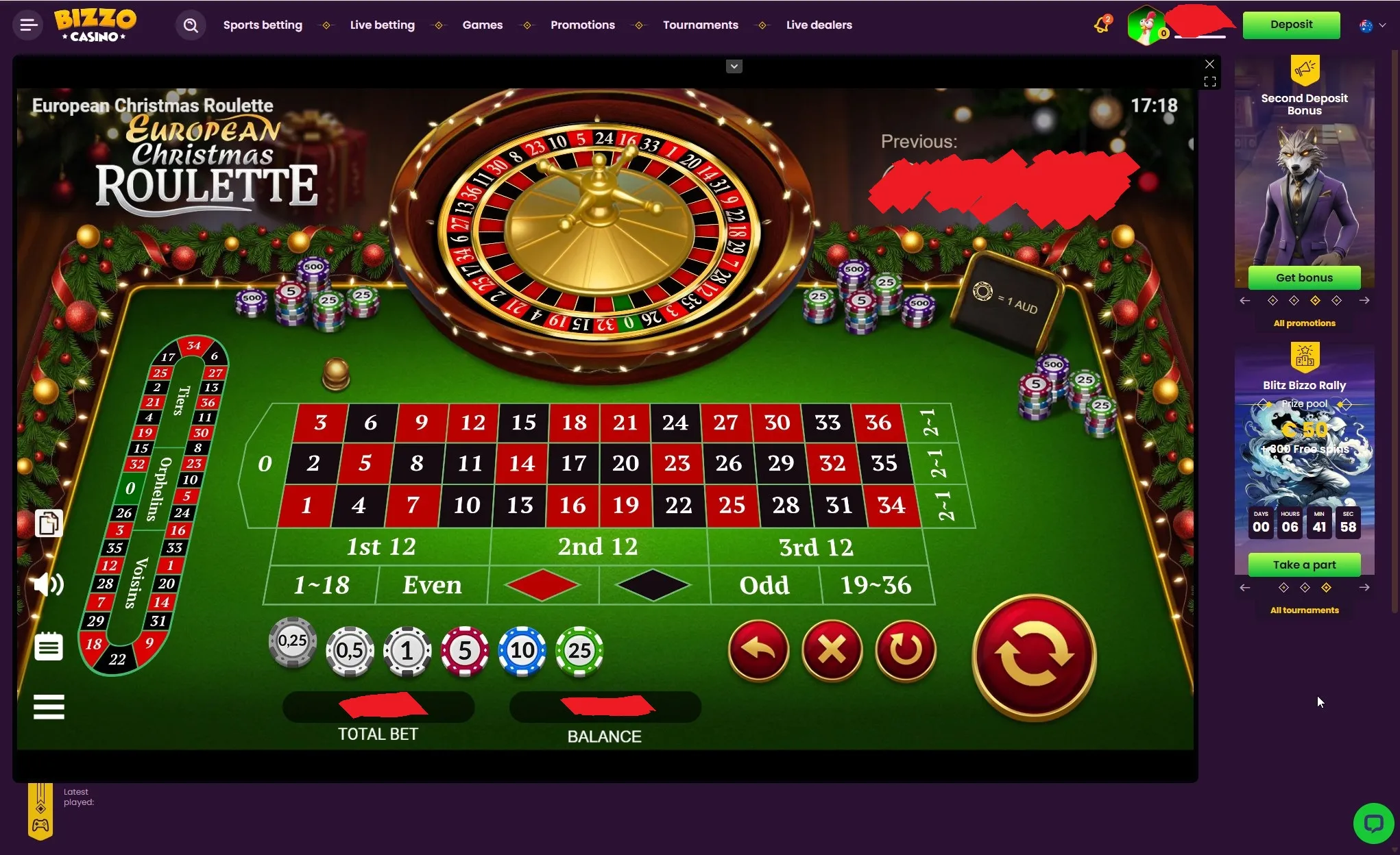 European Christmas Roulette