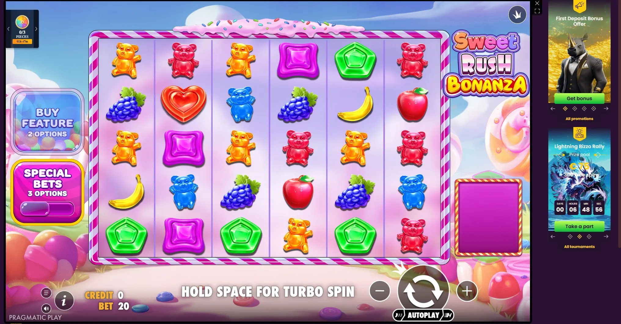 Sweet rush bonanza